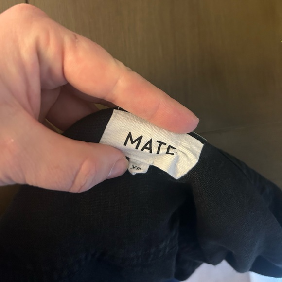 Mate The Label Linen Jumpsuit Black Sz XS - Picture 5 of 5